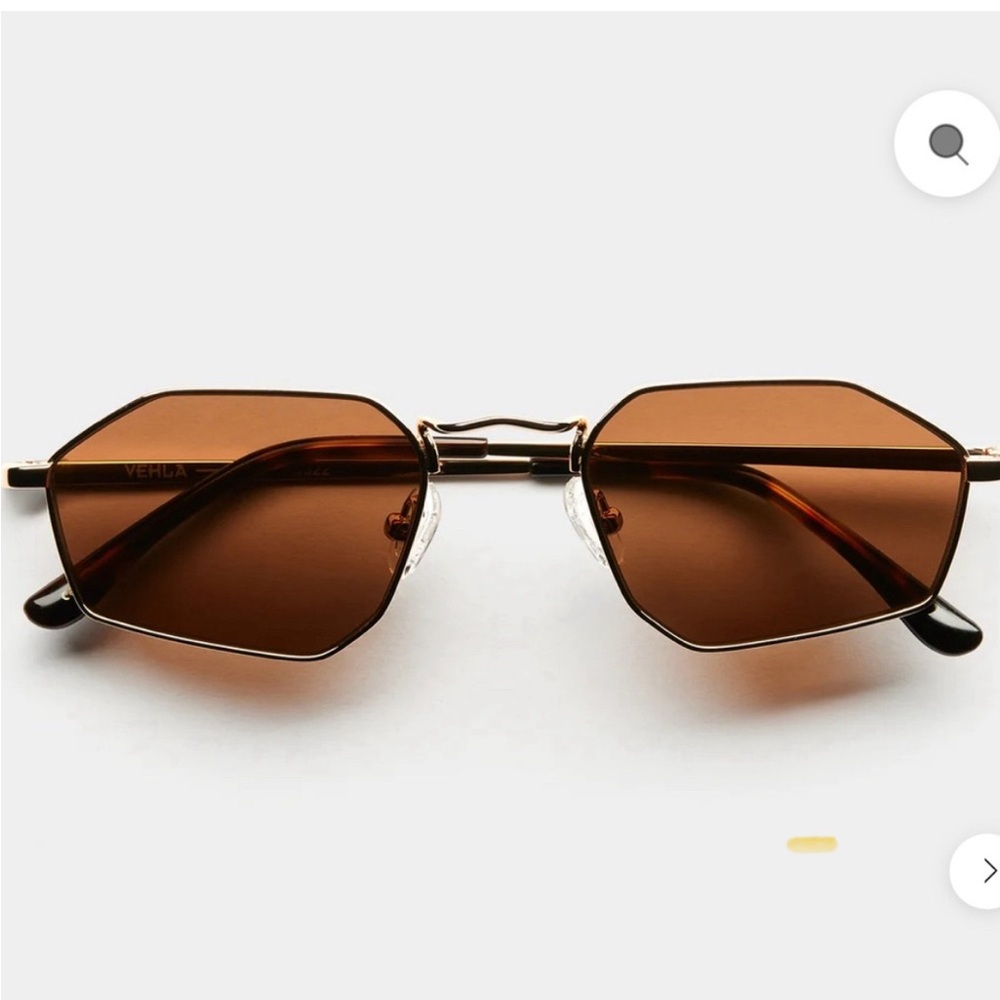 VEHLA Piper Sunglasses Gold x Chocolate